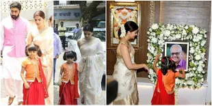 Peringatan 13 Hari Wafatnya Ayahanda, Aishwarya Ajak Aaradhya