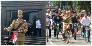 Peringati Hari Pahlawan, Presiden Jokowi 'Ngonthel' Sepeda Jadul