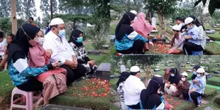 Peringati Hari Ulang Tahun, Intip Potret Keluarga Olga Syahputra Berziarah ke Makam Mendiang Sang Artis