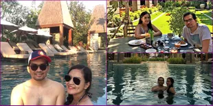 Perut Buncit, Intan Nuraini dan Suami Babymoon Mesra di Bali
