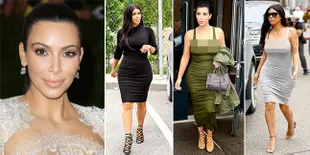 Perut Mulai Buncit, Kim Kardashian Tetap Keren Saat Hamil