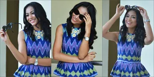 Pesona Cantik Whulandary Herman Pakai Kacamata Hitam Elegan