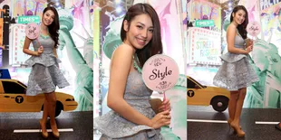 Pesona Velove Vexia Saat Pakai Dress Peplum Tosca, Cantik Banget!