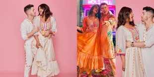 Pesta Holi, Nick Jonas Santai Jadikan Dress Rancangan Desainer Ternama yang Dikenakan Priyanka Chopra Sebagai Lap