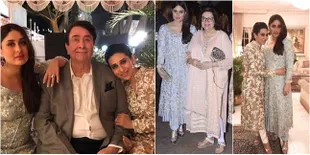 Pesta Ultah Ayah, Kareena dan Karisma Tampil Cantik Dampingi Ibu