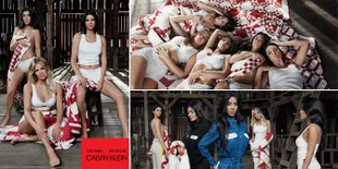 Photoshoot Calvin Klein, Kendall Topless - Kylie Tutupi Perut