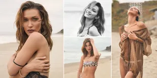 Photoshoot di Pantai, Gaya Seksi Bella Hadid Bikin Gagal Fokus!