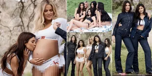 Photoshoot The Kardashians Untuk Calvin Klein, Khloe Masih Hamil!