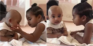 Playdate Kardashian Kids, Saat True Thompson Gemas Banget ke Psalm West!