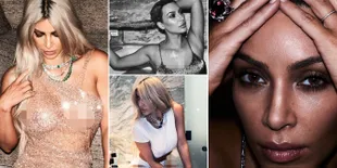 Pose Hot Kim Kardashian di Pemotretan Terbaru, Cantik Menawan!