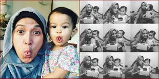 Pose Kembar dan Seru Andhara Early dan Putri Cantiknya, Ghamila
