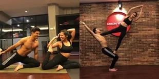 Pose Yoga Pevita Pearce dan Yoshi Sudarso, Bikin Tepuk Tangan