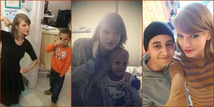 Potret Menyentuh Taylor Swift Saat Kunjungi Fans Penderita Kanker
