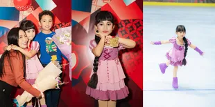 Potret Aksi Chava Anak Rachel Vennya Ikut Kompetisi Ice Skating Tingkat Asia