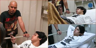 Potret Al Ghazali Diinfus dan Terbaring Lemah di IGD Rumah Sakit