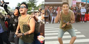 Potret Aldi Taher Bergaya di Citayam Fashion Week, Pakai Tank Top dan Teriak Kangen Dewi Perssik