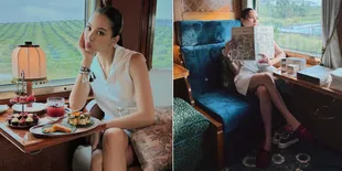 Potret Alyssa Daguise Naik Kereta Undangan Event Dior, Komentar Al Ghazali Bikin Salfok