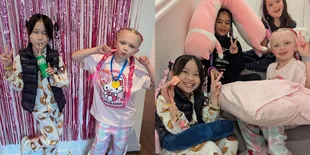 Potret Anak Acha Septriasa Ikut Pajamas Party Bareng Bestie yang Bule Semua