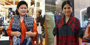Potret Anggun Ani Yudhoyono & Dua Menantu di Cita Tenun Indonesia