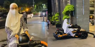 Potret April Jasmine Kala Pamer ke Mall Naik Moge 700 Juta, Dihujat Netizen: Istri Ustaz Kok Riya'