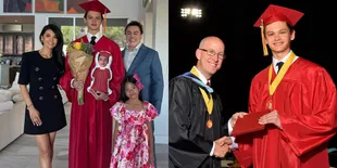 Potret Armand Anak Farah Quinn Wisuda SMA, Tampak Gagah dengan Setelan Jas dan Toga Merah