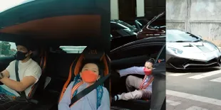 Potret Atta Halilintar Jemput Arsy Hermansyah Pulang Sekolah Pakai Lamborghini, Bikin Heboh