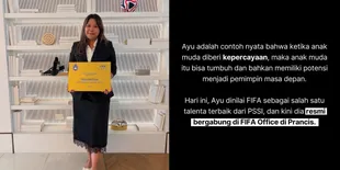 Potret Ayu Rahimainita Anak Muda Asal Indonesia yang Berhasil Kerja di FIFA