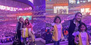 Potret Ayu Ting Ting Ajak Bilqis dan Syifa Nonton Konser BTS di New York, Sempat Dicibir Disebut Gak Bakal Dapat Tiket