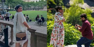 Potret Bahagia Anshula Kapoor di New York, Datang untuk Makan Pizza Pulang dengan Cincin Pertunangan