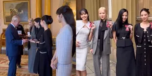 Potret BLACKPINK Dapat Gelar dari King Charles di Buckingham Palace, Cantik Bagai Bangsawan