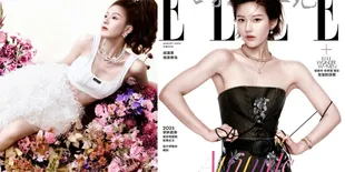 Potret Cantik Zhao Lusi Jadi Cover Majalah Elle di China, Visualnya Bikin Jatuh Hati