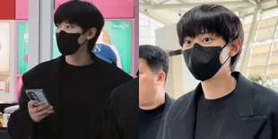 Potret Chanyeol EXO di Bandara Berangkat ke Indonesia Buat Fancon, He's So Tall and Handsome As Hell