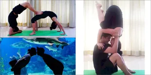 Potret Chelsea Olivia - Glenn Saat Yoga Cinta, Ciuman Romantis!