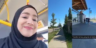 Potret Cindy Fatikasari Nggak Gengsi Naik Bus Umum Buat Berangkat Kerja di Kanada
