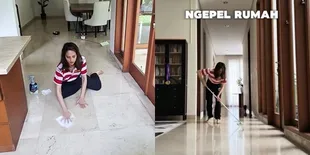 Potret Cinta Laura Semangat Ngepel Rumah Mewah Sendiri, Kamar Buat Para 'Majikan' Luas Banget