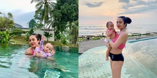 Potret Dea Ananda dan Sang Anak Kompak Pakai Baju Renang Saat Liburan, Tubuh Langsing Pasca Lahiran Jadi Sorotan