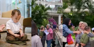 Potret Detik-detik Rayyanza Anak Nagita Slavina Dikerumuni Fans, Berdesakan Pengin Foto Bareng - Colek Cipung yang Digendong Susternya