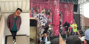 Potret Detik-detik Virgoun Menangis Saat Manggung Perdana Pasca Gugat Talak Cerai Istri, Banting Kacamata - Ditenangkan Widy Vierratale