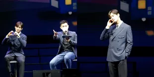 Potret Gantengnya Cha Eun Woo saat Prescon Jelang '2022 Just One 10 Minute' [Starry Caravan] in Jakarta 