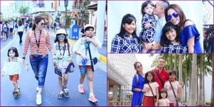 Potret Harmonis Ussy dan 3 Putri Cantiknya, Jawab Kritik Haters