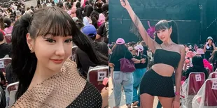 Potret Heboh Lucinta Luna Saat Nonton Konser BLACKPINK, Suara 'Khodam' Tak Sengaja Keluar Saat Teriak Nama Jisoo