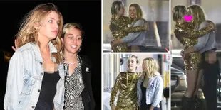 Potret Intim & Hot Miley Cyrus - Stella Maxwell Saat Ciuman Mesra