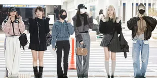 Potret IVE di Bandara Incheon Sebelum Terbang ke Indonesia Buat GDA, Jang Wonyoung dan Ahn Yujin Tutupi Kecantikan