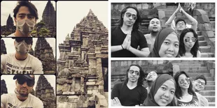 Potret Jalan-Jalan Seru Shaheer Sheikh di Candi Prambanan