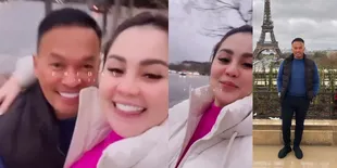 Potret Jennifer Dunn Liburan ke Paris dengan Faisal Harris, Lepas Hijab - Pelukan Lengket Makin Mesra