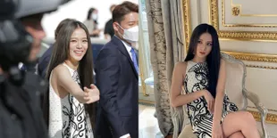 Potret Jisoo BLACKPINK di Paris Fashion Week 2021, Cantiknya Nyata di Foto Tanpa Editan - Dijaga Ketat Bagai Presiden