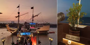 Potret Kapal Going Merry Berlabuh di Indonesia, Ada Pohon Jeruk Nami Sampai Tempat Favorit Luffy