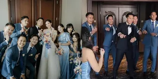 Potret Kebersamaan Jonatan Christie Bareng Groomsmen-Bridesmaid, Atlet Pebulu Tangkis dan Eks JKT 48 Kompak Joget 'Heavy Rotation'
