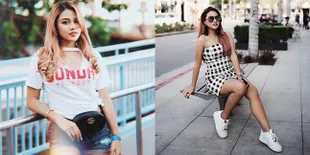 Potret Kece - Stylish Aurel Hermansyah Jalan-Jalan di California!
