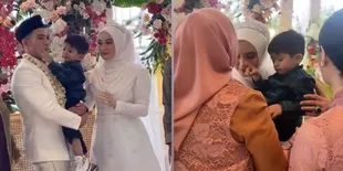 Potret Kedekatan Hersa Rahayu Istri Rizki DA dengan Syaki di Acara Pernikahan, Bikin Gemas